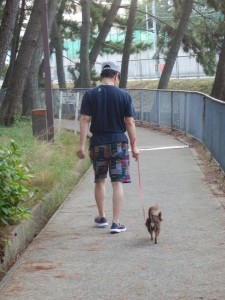 お父さんと散歩